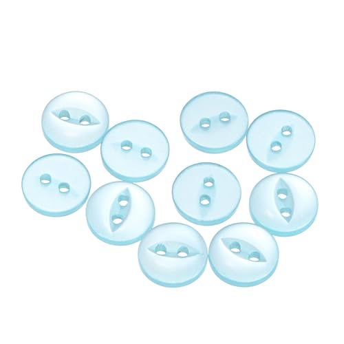 QUARKZMAN 10 Stück Knöpfe 10 mm Harzknöpfe 2 Löcher Rund Bastelknöpfe Kinderknöpfe Klein Babyknöpfe Nähen Mini Buttons zum Annähen T-Shirt Kleidung Scrapbooking Dekorieren, Seeblau QUARKZMAN 10 Stück Knöpfe 10 mm Harzknöpfe 2 Löcher Rund Bastelknöpfe Kinderknöpfe Klein Babyknöpfe Nähen Mini Buttons zum Annähen T-Shirt Kleidung Scrapbooking Dekorieren, Seeblau von QUARKZMAN