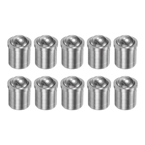 QUARKZMAN 10 Stück Kugeldruckstift 6x7mm 304 Edelstahl Präzisions-Positionierungsperlen Kugelspitzen-Federdruckstifte Kugelfangriegel für Türmechanische Geräte Klemmen Möbel von QUARKZMAN