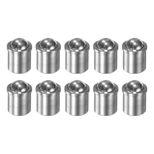 QUARKZMAN 10 Stück Kugeldruckstift 8x9mm 304 Edelstahl Präzisions-Positionierungsperlen Kugelspitzen-Federdruckstifte Kugelfangriegel für Türmechanische Geräte Klemmen Möbel von QUARKZMAN