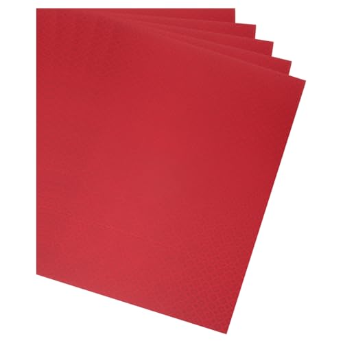 QUARKZMAN 10 Stück holographisches Kartonpapier, 11,7" x 8" irisierende Papierbögen, glänzende reflektierende Platten für Geschenkverpackung, DIY-Kartenbasteln, quadratisch rot von QUARKZMAN