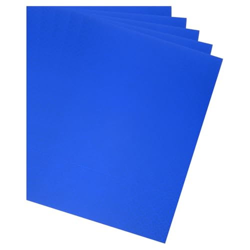 QUARKZMAN 10 Stück holographisches Kartonpapier, 11,7" x 8" irisierende Papierbögen, glänzende reflektierende Platten für Geschenkverpackungen, DIY-Kartenbasteln, quadratisch blau von QUARKZMAN