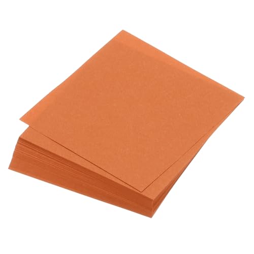 QUARKZMAN 100 Blatt Origami-Papier beidseitig orange-rot 10 x 10 cm 70 g/m² quadratisches Faltblatt für Kunsthandwerk, Anfänger, Geschenkdekoration von QUARKZMAN