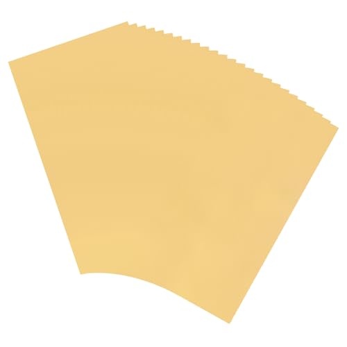 QUARKZMAN 100 Blatt hitzereaktives Folienpapier, 20x29cm Laser Gold Folienübertragungsblätter Tonerreaktive Folie Übertragungsfolie für Basteln DIY Kartenherstellung Albumdekoration von QUARKZMAN