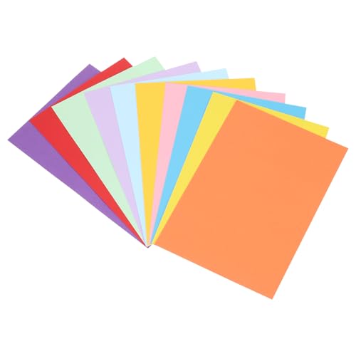 QUARKZMAN 100 Stück farbiges Tonpapier, 9 x 6 Zoll Multicolor Origami Papier für Papier DIY Kunstbedarf, Papiermalerei, Scrapbooking, Papierhandwerk von QUARKZMAN