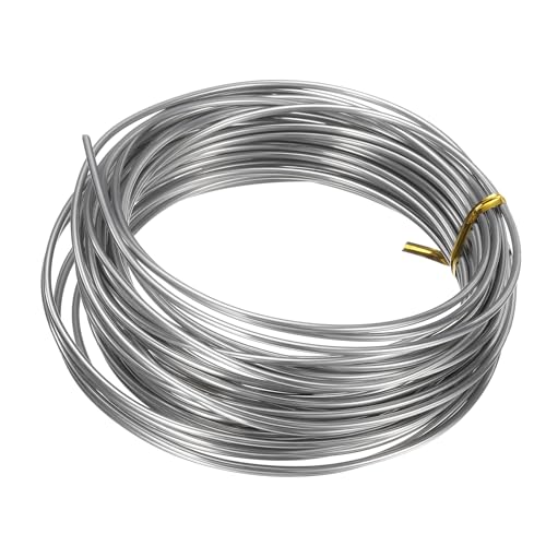 QUARKZMAN 12 Gauge 2.0mm Edelstahl Draht 10m/33 ft Weicher Kunsthandwerk Bildhauerischer Draht Tarnish Resistant Schmuckdraht für Schmuckherstellung Perlen DIY Bastelbedarf, Silber QUARKZMAN 12 Gauge 2.0mm Edelstahl Draht 10m/33 ft Weicher Kunsthandwerk Bildhauerischer Draht Tarnish Resistant Schmuckdraht für Schmuckherstellung Perlen DIY Bastelbedarf, Silber von QUARKZMAN