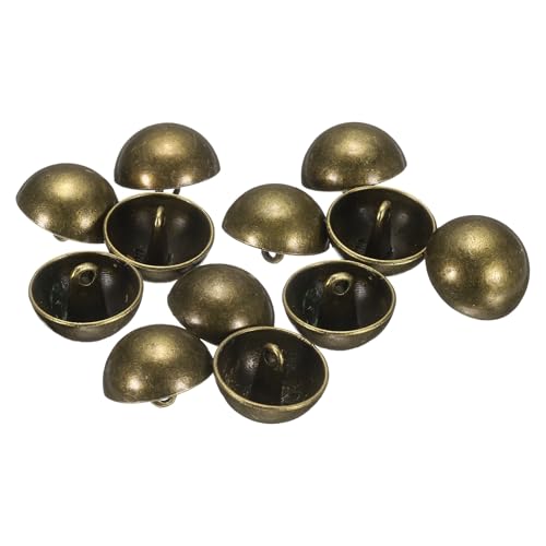 QUARKZMAN 12 Stück Halbkugelförmige Metall-Nähknöpfe, 18mm / 21/32" Halbrunde Pilzkappen-Metallknöpfe mit Schaft für Blazer, Anzug, Mantel, Jacke, Kleidungsstückdekoration, Bronze QUARKZMAN 12 Stück Halbkugelförmige Metall-Nähknöpfe, 18mm / 21/32" Halbrunde Pilzkappen-Metallknöpfe mit Schaft für Blazer, Anzug, Mantel, Jacke, Kleidungsstückdekoration, Bronze von QUARKZMAN