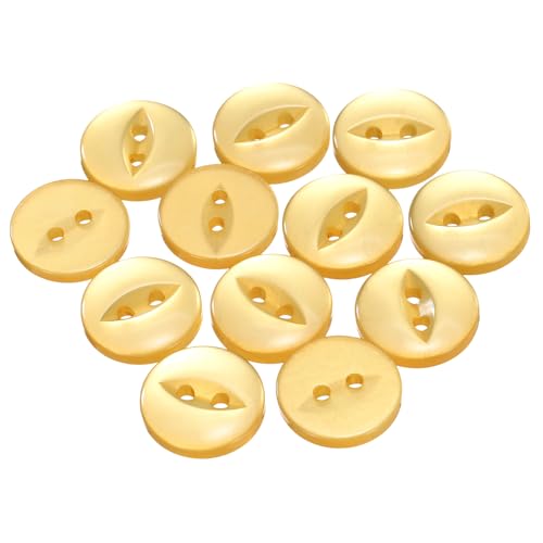 QUARKZMAN 12 Stück Knöpfe 15mm Harz Buttons zum Annähen 2 Löcher Runde Bastelknöpfe für Bekleidung Bettwäsche Hosen Hemd Blusen Kleider Rock Handwerk Selber Machen, Orange QUARKZMAN 12 Stück Knöpfe 15mm Harz Buttons zum Annähen 2 Löcher Runde Bastelknöpfe für Bekleidung Bettwäsche Hosen Hemd Blusen Kleider Rock Handwerk Selber Machen, Orange von QUARKZMAN