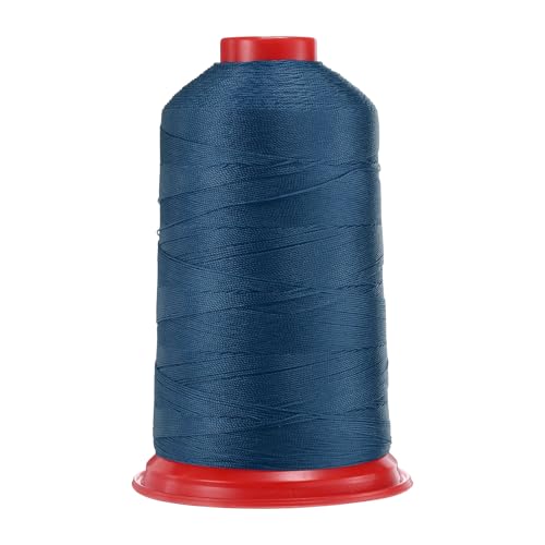 QUARKZMAN 1400 Yards Verbundenes Nylon-Nähgarn Größe 420D/3 Nähen-Schweres Duty Nylon Polsternähgarn Outdoor-Nähgarn für Leder Jeans und Weben Handwerk Maschine DIY Marineblau von QUARKZMAN