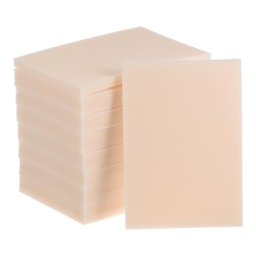 QUARKZMAN 16 Stück Schleifschwamm 4" x 2-3/4" Schleifschwamm Pad 800-1000 Körnung Handschleifschwamm Blatt Nass Trocken Schleifpapier für Modell Trockenbau Metall Holz Möbelpolitur, Beige von QUARKZMAN