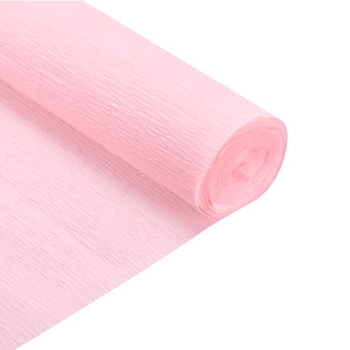 QUARKZMAN 2 Rollen Krepppapier 50 x 210 cm Kräuselpapier Pastell Crepe Paper Seidenpapier Floristenkrepp Crepe-Papier zum Basteln Dekoration Geschenk Verpackung Blumen, Schwarz Rosa von QUARKZMAN