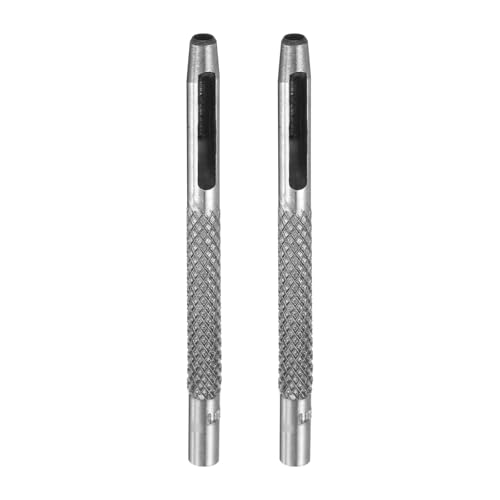 QUARKZMAN 2 Stück Leder Rundlochstanze, 3,5 mm Hohlstanzwerkzeug aus Karbonstahl Kreis Lochstanze Schneidwerkzeug für Gürtel/DIY Lederhandwerk QUARKZMAN 2 Stück Leder Rundlochstanze, 3,5 mm Hohlstanzwerkzeug aus Karbonstahl Kreis Lochstanze Schneidwerkzeug für Gürtel/DIY Lederhandwerk von QUARKZMAN