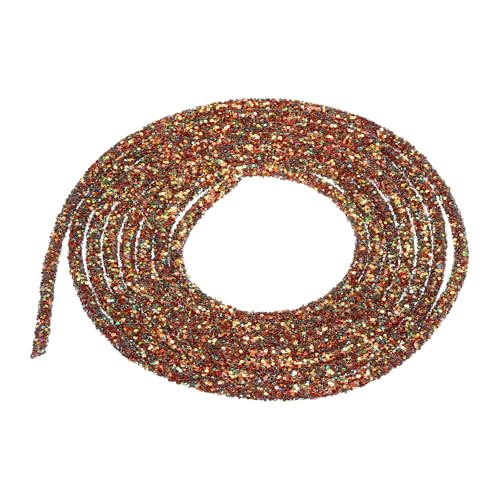 QUARKZMAN 2.5 Yard 6mm Glitzer Pailletten Seil Pailletten Strass Rohr Kordel für Basteln Hochzeit Kleider Kostüm Kleidung Schuhe Schmuck Zubehör Braun QUARKZMAN 2.5 Yard 6mm Glitzer Pailletten Seil Pailletten Strass Rohr Kordel für Basteln Hochzeit Kleider Kostüm Kleidung Schuhe Schmuck Zubehör Braun von QUARKZMAN