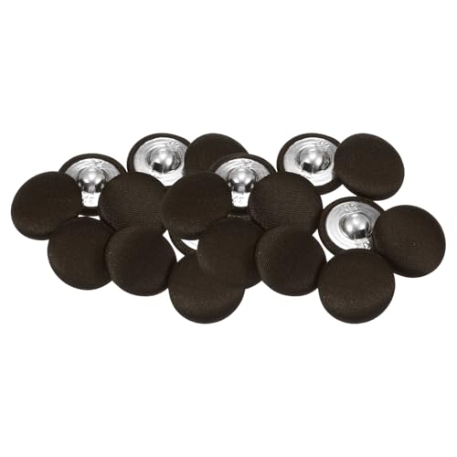 QUARKZMAN 20 Stück Braun Knöpfe mit Stoffüberzug 20mm Satinstoff Bezogen Nähknöpfe Runde Bastelknöpfe Metallschaft Ösenknöpfe Vintage für Mantel Kleidung Jacke Blazer Anzüge DIY QUARKZMAN 20 Stück Braun Knöpfe mit Stoffüberzug 20mm Satinstoff Bezogen Nähknöpfe Runde Bastelknöpfe Metallschaft Ösenknöpfe Vintage für Mantel Kleidung Jacke Blazer Anzüge DIY von QUARKZMAN