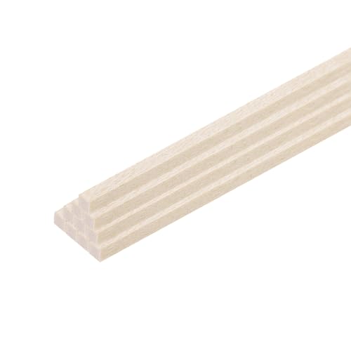 QUARKZMAN 20 Stück Holzstäbe, 1/8" x 1/8" x 12" Rechteckige Holzwürfel Holzquadratstäbe für DIY Kunstdekoration, Handwerkschnitzen, Handgeschnitzt von QUARKZMAN