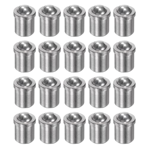 QUARKZMAN 20 Stück Kugeldruckstift 4x5mm 304 Edelstahl Präzisions-Positionierungsperlen Kugelspitzen-Federdruckstifte Kugelfangriegel für Türmechanische Geräte Klemmen Möbel von QUARKZMAN