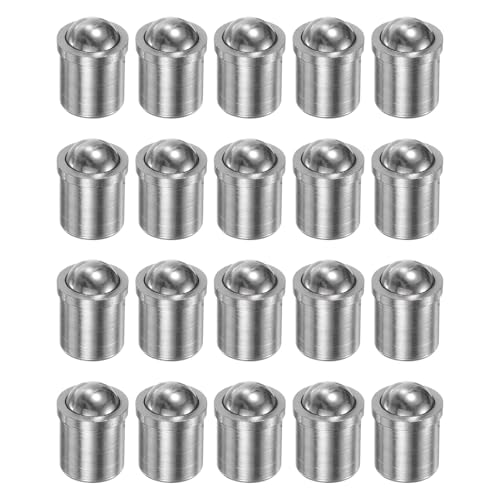 QUARKZMAN 20 Stück Kugeldruckstift 6x7mm 304 Edelstahl Präzisions-Positionierungsperlen Kugelspitzen-Federdruckstifte Kugelfangriegel für Türmechanische Geräte Klemmen Möbel von QUARKZMAN