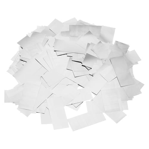 QUARKZMAN 200 Gramm Konfetti Papier Silber Metallic Konfetti Streusel 0,8" x 2" Tischkonfetti für Weihnachten Hochzeit Geburtstagsfeier Dekoration von QUARKZMAN