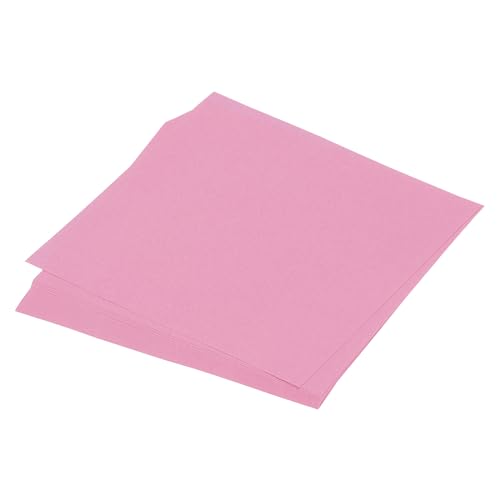 QUARKZMAN 25 Blatt Origami-Papier beidseitig rosa 13 x 13 cm 70 g/m² quadratisches Faltblatt für Kunsthandwerk, Anfänger, Geschenkdekoration von QUARKZMAN