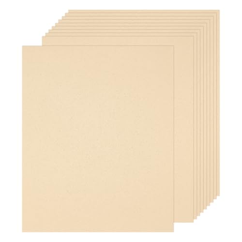 QUARKZMAN 25 Stück Schimmer Kartonpapier, 8 x 11 Zoll Beige Schimmerpapierbögen, Metall Kartonpapier für Kunstbedarf, Papierbasteln, DIY Basteln von QUARKZMAN