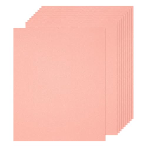 QUARKZMAN 25 Stück Schimmer Kartonpapier, 8 x 11 Zoll Rosa Schimmerpapierbögen, Metall Kartonpapier für Kunstbedarf, Papierbasteln, DIY Basteln von QUARKZMAN