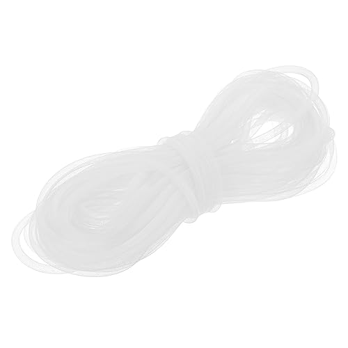 QUARKZMAN 26 Yards Netz Rohr 3/8" Dekor Schläuche Flex für Kranz Geschenk Dekorationen Geburtstag und Hochzeit Party Basteln - Weiß von QUARKZMAN