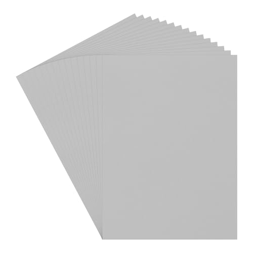 QUARKZMAN 30 Blätter Graukarton 20" x 15", 200gsm/75lb Dickes Kartonpapier für Basteln, Einladungen, Kartenherstellung, Scrapbooking, Zeichnen von QUARKZMAN