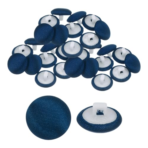 QUARKZMAN 30 Stück Satin Knöpfe 0,5" (12,5mm) Glatt Satin Überzogene Runde Smoking Knöpfe mit Stoffknöpfen für Brautkleid Bluse Anzüge DIY, Orchideenfarbe von QUARKZMAN