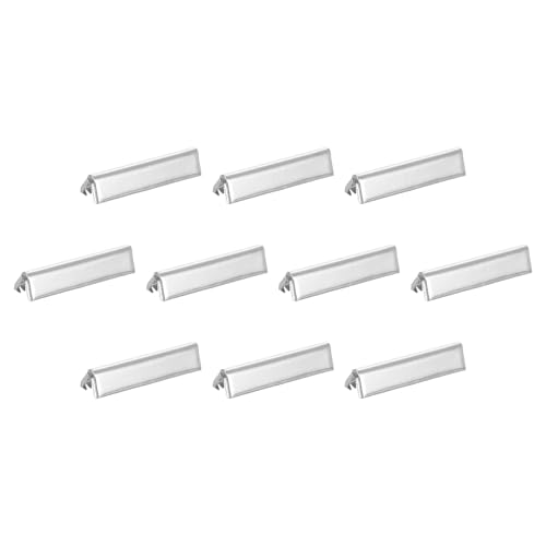 QUARKZMAN 32 Stück Pinch Crimp Ends, 30mm Kordelendenverschlüsse Band Crimp Ends Leder Crimp End Schnellverschluss Seilclip für Tag Gürtel Baumwollgewebe DIY Herstellung, Silber von QUARKZMAN