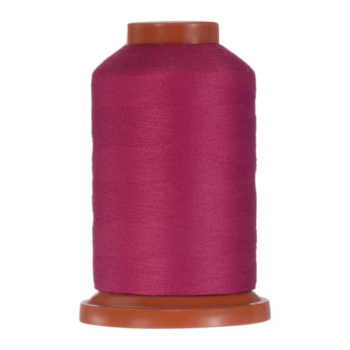 QUARKZMAN 40D/2 Nähfaden 1100 Yards Polyester Haushaltsnähfaden Handstich Polyestergarn für Kleidungsnähen Schuhbeutelreparatur DIY-Basteln Dunkelviolett Rot von QUARKZMAN