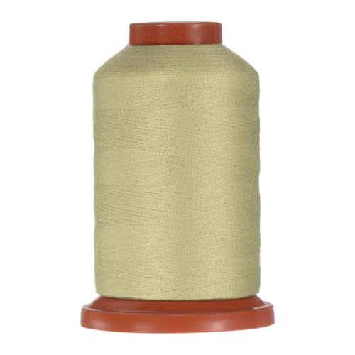 QUARKZMAN 40D/2 Nähfaden 1100 Yards Polyester Haushaltsnähfaden Handstich Polyestergarn für Kleidungsnähen Schuhbeutelreparatur DIY-Basteln Hellkhaki von QUARKZMAN