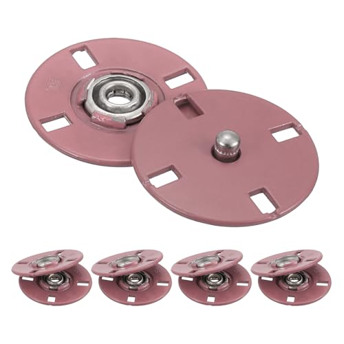 QUARKZMAN 5 Stück Druckknöpfe, Druckknöpfe zum Annähen Druckknopf Druckknöpfe ohne nähen Metall unsichtbarer verschluss schnalle Befestiger Knopf für Kleidung Leder Nähen (Pink, 25mm) von QUARKZMAN