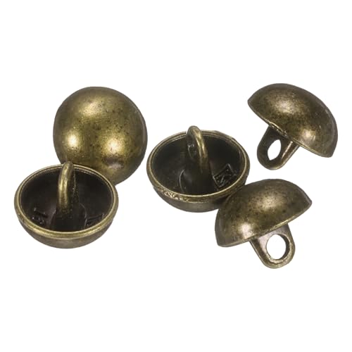 QUARKZMAN 5 Stück Halbkugelförmige Metall-Nähknöpfe, 10mm / 3/8" Halbrunde Pilzkappen-Metallknöpfe mit Schaft für Blazer, Anzug, Jacke, Kleidungsstückdekoration, Bronze QUARKZMAN 5 Stück Halbkugelförmige Metall-Nähknöpfe, 10mm / 3/8" Halbrunde Pilzkappen-Metallknöpfe mit Schaft für Blazer, Anzug, Jacke, Kleidungsstückdekoration, Bronze von QUARKZMAN