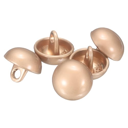 QUARKZMAN 5 Stück Halbkugelförmige Metall-Nähknöpfe, 10mm / 3/8" Halbrunde Pilzkappen-Metallknöpfe mit Schaft für Blazer, Anzug, Jacke, Kleidungsstückdekoration, Misty Gold QUARKZMAN 5 Stück Halbkugelförmige Metall-Nähknöpfe, 10mm / 3/8" Halbrunde Pilzkappen-Metallknöpfe mit Schaft für Blazer, Anzug, Jacke, Kleidungsstückdekoration, Misty Gold von QUARKZMAN