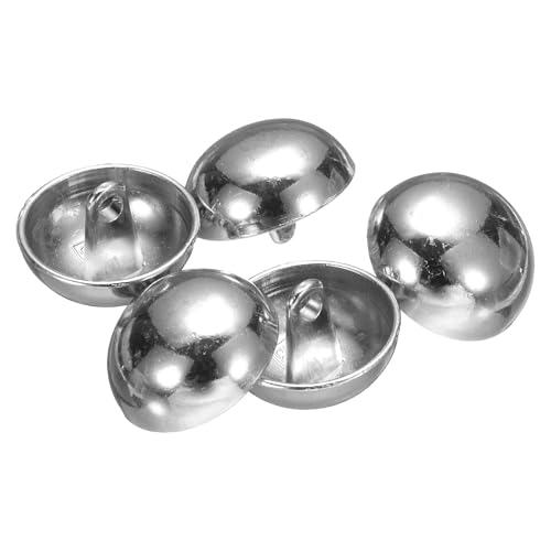 QUARKZMAN 5 Stück Halbkugelförmige Metall-Nähknöpfe, 18mm / 21/32" Halbrunde Pilzkappen-Metallknöpfe mit Schaft für Blazer, Anzug, Jacke, Kleidungsstückdekoration, Silber QUARKZMAN 5 Stück Halbkugelförmige Metall-Nähknöpfe, 18mm / 21/32" Halbrunde Pilzkappen-Metallknöpfe mit Schaft für Blazer, Anzug, Jacke, Kleidungsstückdekoration, Silber von QUARKZMAN