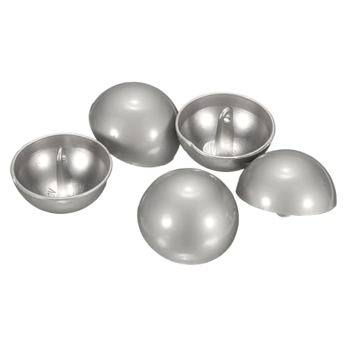 QUARKZMAN 5 Stück Halbkugelförmige Metall-Nähknöpfe, 23mm / 7/8" Halbrunde Pilzkappen-Metallknöpfe mit Schaft für Blazer, Anzug, Jacke, Kleidungsstückdekoration, Mattes Silber QUARKZMAN 5 Stück Halbkugelförmige Metall-Nähknöpfe, 23mm / 7/8" Halbrunde Pilzkappen-Metallknöpfe mit Schaft für Blazer, Anzug, Jacke, Kleidungsstückdekoration, Mattes Silber von QUARKZMAN