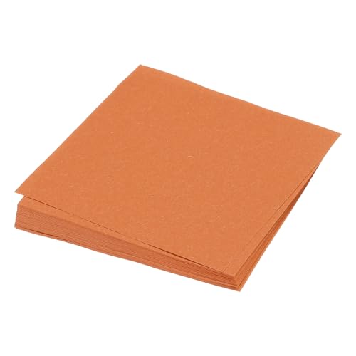 QUARKZMAN 50 Blatt Origami Papier, doppelseitiges Bastelpapier Orange Rot 7,5 x 7,5 cm Bastelpapier Set 70 g/m², Faltpapier Quadratisch für DIY, Schul-Kunsthandwerksprojekte von QUARKZMAN