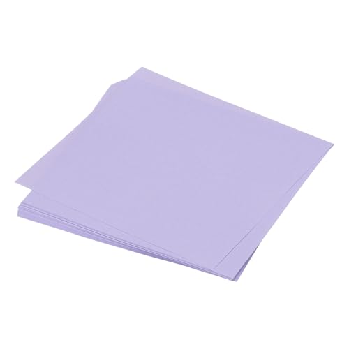 QUARKZMAN 50 Blatt Origami Papier, doppelseitiges Bastelpapier hellviolett 10 x 10 cm Bastelpapier Set 70 g/m², Faltpapier Quadratisch für DIY, Schul-Kunsthandwerksprojekte von QUARKZMAN