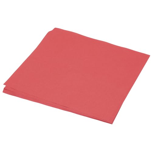 QUARKZMAN 50 Blatt Origami Papier, doppelseitiges Bastelpapier leuchtendes Rot 25 x 25 cm Bastelpapier Set 70 g/m², Faltpapier Quadratisch für DIY, Schul-Kunsthandwerksprojekte von QUARKZMAN