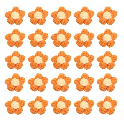 QUARKZMAN 50 Stück Blumen Aufnäher, Häkelblumenblüten Handgemachte Häkelblumen Applikationen Verzierungen für DIY Haar Kleid Hochzeit Party Handwerk, Orange und Gelb QUARKZMAN 50 Stück Blumen Aufnäher, Häkelblumenblüten Handgemachte Häkelblumen Applikationen Verzierungen für DIY Haar Kleid Hochzeit Party Handwerk, Orange und Gelb von QUARKZMAN