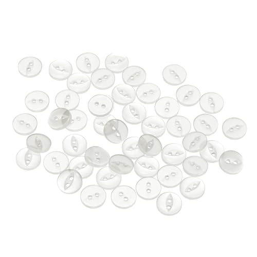QUARKZMAN 50 Stück Knöpfe 11,5 mm Harzknöpfe 2 Löcher Rund Bastelknöpfe Kinderknöpfe Klein Babyknöpfe Nähen Mini Buttons zum Annähen T-Shirt Kleidung Scrapbooking Dekorieren, Weiß QUARKZMAN 50 Stück Knöpfe 11,5 mm Harzknöpfe 2 Löcher Rund Bastelknöpfe Kinderknöpfe Klein Babyknöpfe Nähen Mini Buttons zum Annähen T-Shirt Kleidung Scrapbooking Dekorieren, Weiß von QUARKZMAN