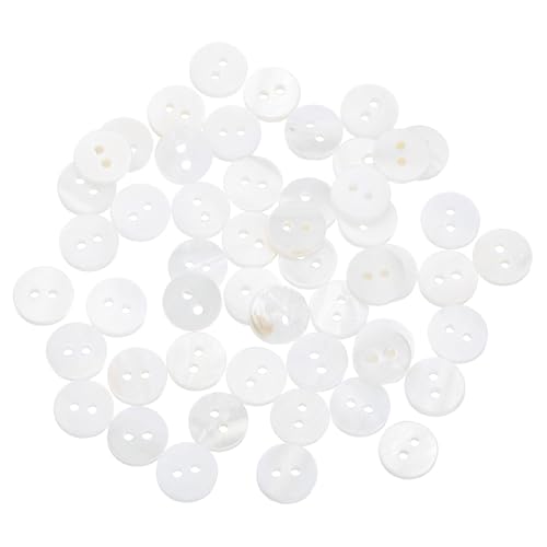 QUARKZMAN 50 Stück Natürliche Muschelknöpfe, 2-Loch Perlmuttknöpfe 10mm Nähknöpfe Nähhandwerk Knöpfe für Hemd Nähen DIY Handwerk Dekoration, Weiß QUARKZMAN 50 Stück Natürliche Muschelknöpfe, 2-Loch Perlmuttknöpfe 10mm Nähknöpfe Nähhandwerk Knöpfe für Hemd Nähen DIY Handwerk Dekoration, Weiß von QUARKZMAN