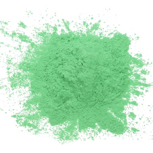 QUARKZMAN 50g/1.8oz Mica Pulver Natürliche Harz Epoxid Pigment Pulver für Gießharz, Autolack, DIY Kunst und Handwerk, Flash Grün von QUARKZMAN