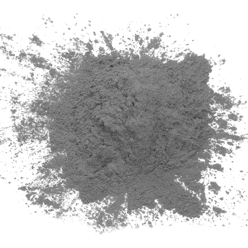 QUARKZMAN 50g/1.8oz Mica Pulver Natürliche Harz Epoxid Pigment Pulver für Gießharz, Autolack, DIY Kunst und Handwerk, Grau Silber von QUARKZMAN