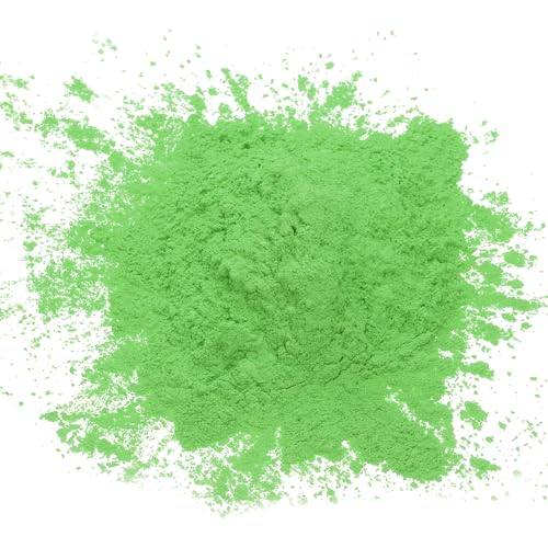 QUARKZMAN 50g/1.8oz Mica Pulver Natürliche Harz Epoxid Pigment Pulver für Gießharz, Autolack, DIY Kunst und Handwerk, Hellgrün von QUARKZMAN