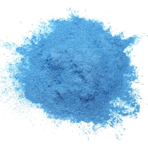 QUARKZMAN 50g/1.8oz Mica Pulver Natürliche Harz Epoxid Pigment Pulver für Gießharz, Autolack, DIY Kunst und Handwerk, Himmelblau von QUARKZMAN