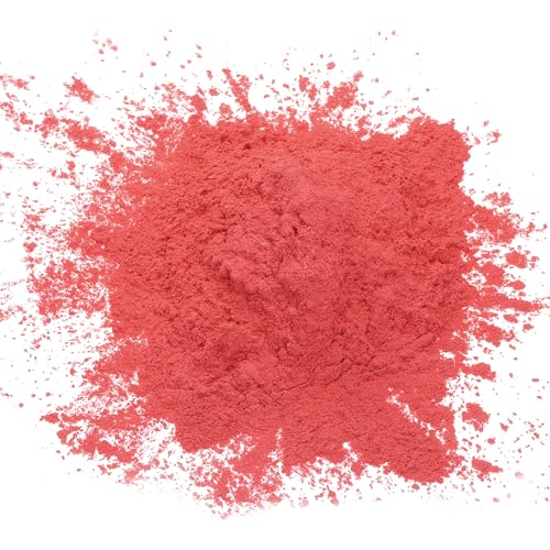 QUARKZMAN 50g/1.8oz Mica Pulver Natürliche Harz Epoxid Pigment Pulver für Gießharz, Autolack, DIY Kunst und Handwerk, Irisierendes Rot von QUARKZMAN