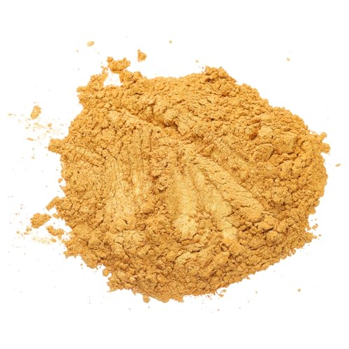 QUARKZMAN 50g/1.8oz Mica Pulver Natürliche Harz Epoxid Pigment Pulver für Gießharz, Autolack, DIY Kunst und Handwerk, Königsgold von QUARKZMAN