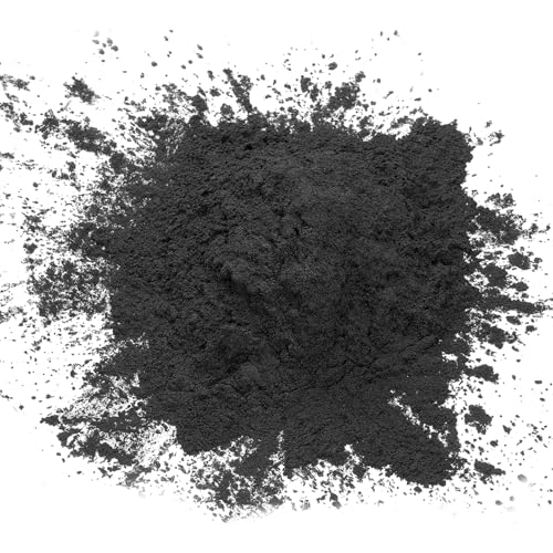 QUARKZMAN 50g/1.8oz Mica Pulver Natürliche Harz Epoxid Pigment Pulver für Gießharz, Autolack, DIY Kunst und Handwerk, Perlenschwarz von QUARKZMAN