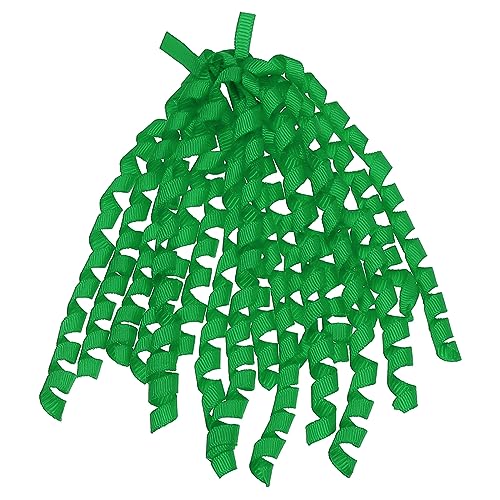 QUARKZMAN 6 Anzahl 6" Große Lockenschleifen für Geschenke Einwickeln Rollband mit Selbstkleber für Geschenk Verpackung Geschenk Haar Weihnachten Grün von QUARKZMAN