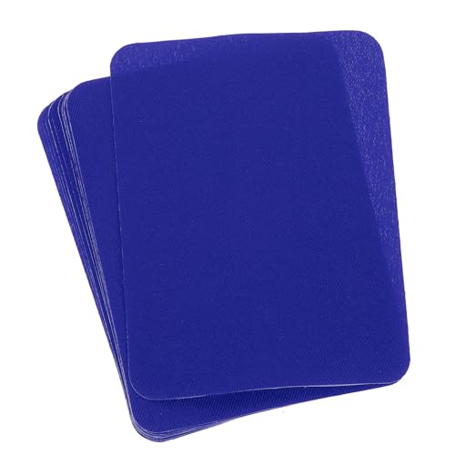 QUARKZMAN Aufbügelflicken für Kleidung Stoffreparaturflicken zum Aufbügeln 4,9"x3,7" für Kleidung, Hosen, Taschen, Reparatur von Löchern und Dekoration, 10er-Pack (Dunkelblau) von QUARKZMAN